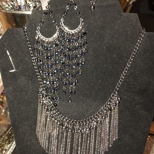 Necklace and earrings
